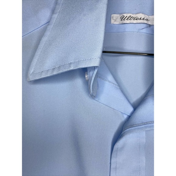 Vintage 1970s Ultressa Button Up Short Sleeve Shirt 14 1/2 - Picture 7 of 10